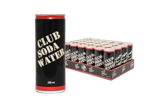 Club Soda Water Can 24 x, 250ml