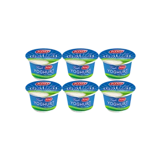 Kdd Yoghurt Fresh Full Cream, 200g x 6