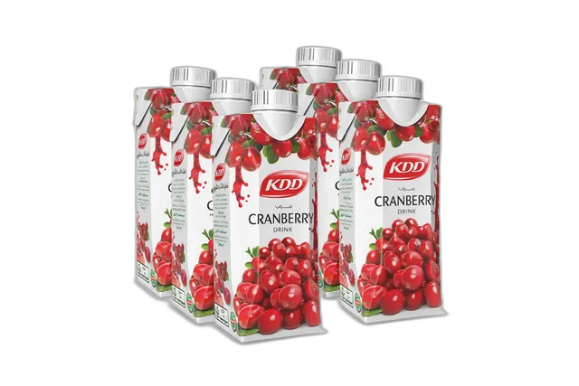 Kdd Cranberry Juice 6 x, 250ml