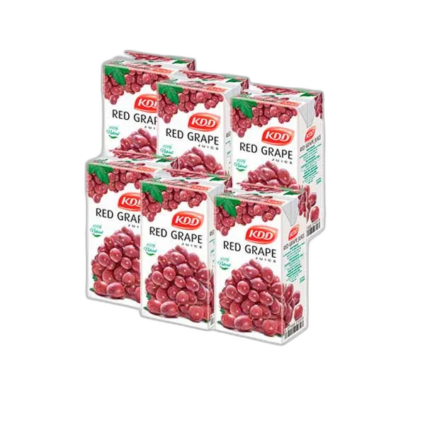 KDD Red Grape Juice 6x250ml (multipack)