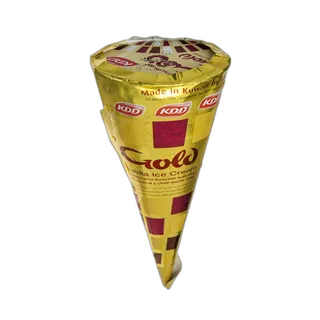 كي دي دي آيس كريم كونز ذهبي 100 مل