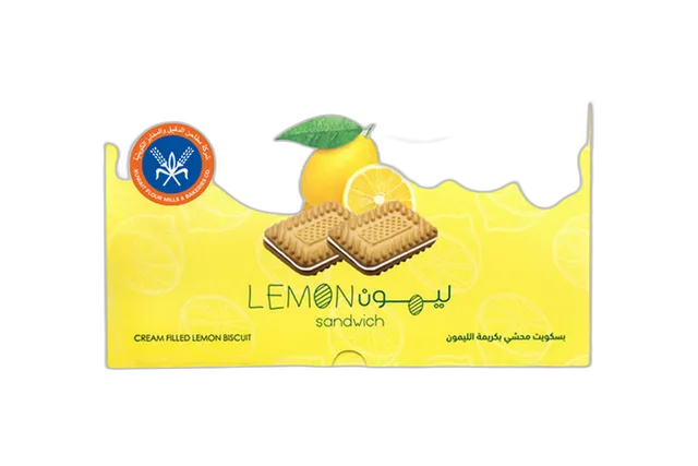 بسكويت كيه إف إم محشو بكريمة الليمون 18 x 15 جم