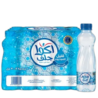 أكوا جلف مياه شرب قليلة الصوديوم 12 x 300 مل