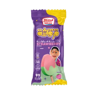 كي دي كاو آيس كريم فراولة 60 مل