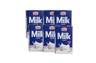كي دي سي حليب خالي الدسم 6 x 250 مل
