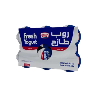 كي دي زبادي طازج قليل الدسم 6 x 170 جم