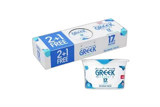 KD Cow Yogurt Non Fat Greek 3 x, 170g