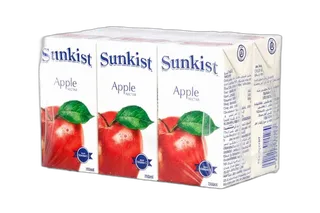 Sunkist Apple Juice 6 x, 250ml