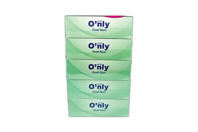 Only Facial Tissue ( 190 X 210mm) 2ply 5 x 200s
