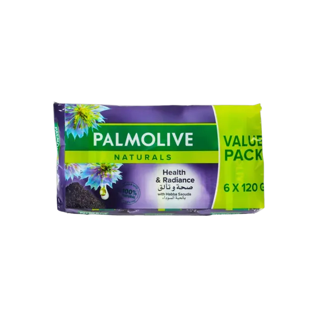 Palmolive Nat Soap Habba Saouda 6 x, 120g