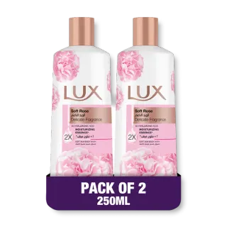 Lux Shower Gel Soft Rose 2 x, 250ml