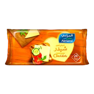 Almarai Slices Cheddar Cheese, 400g