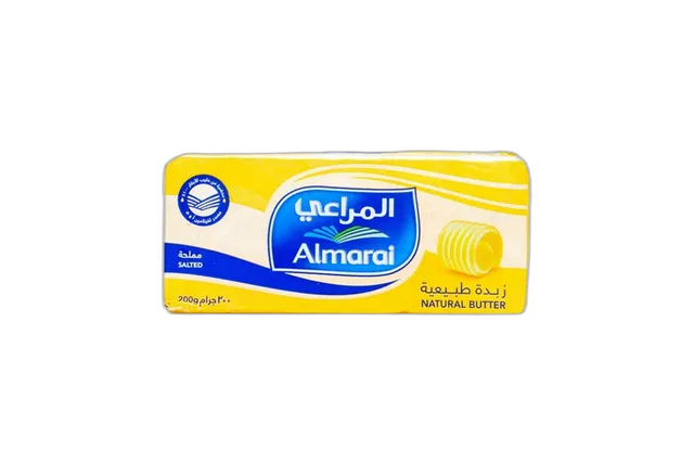 المراعي زبدة طبيعية مملحة 200 جم