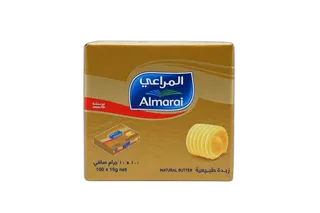 المراعي زبدة طبيعية غير مملحة 100 x 10 جم