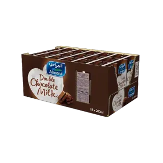 Almarai Double Chocolate UHT Milk 18 x, 200ml