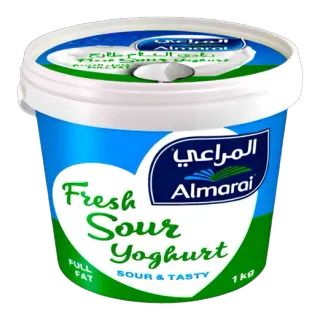 المراعي زبادي حامض كامل الدسم 1 كجم