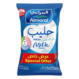 المراعي حليب مجفف مُدعم كامل الدسم