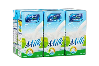 Almarai Added Vitamins UHT FF Milk 6 x, 200ml