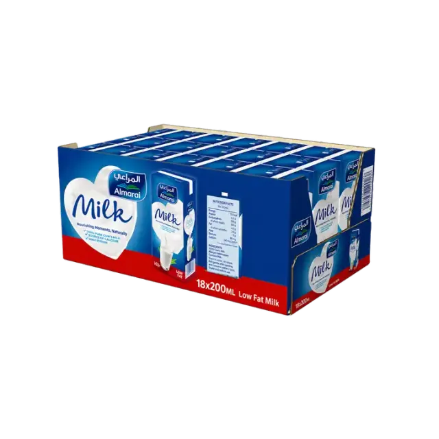 Almarai Low Fat Milk UHT 18 x, 200ml