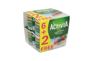 Activia Fruit Yoghurt Berry 8 x, 120g
