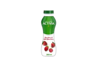 Activa Yoghurt GO Strawbery & Wild Strawbery, 280ml