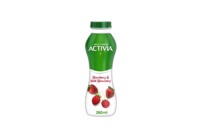 Activa Yoghurt GO Strawbery & Wild Strawbery, 280ml