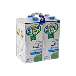 الصافي حليب كامل الدسم 4 x 1 لتر