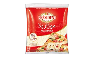 بريزيدنت موزاريلا و شيدر مبشورة 450 جم