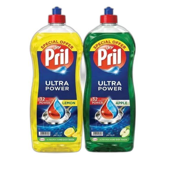 Pril Dish Wash, 1.25L Apple + 1.25L Lemon