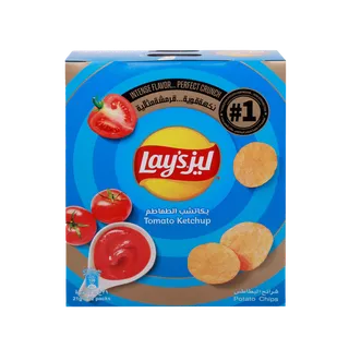 ليز تسالي قطعة كاتشب 21 x 13 جم