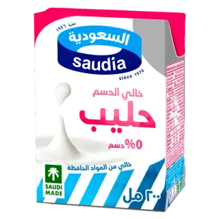 سدافكو السعودية حليب خالي الدسم 200 مل