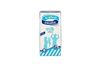 Saudia UHT Whole Milk, 1L
