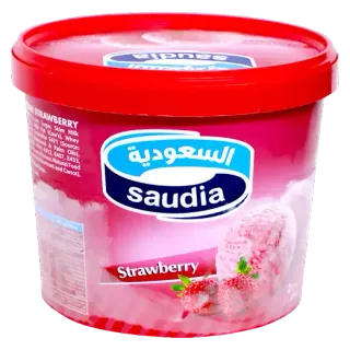 Saudia Strawberry Ice Cream, 2L