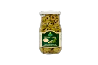 Halwani Sliced Green Olives, 325g