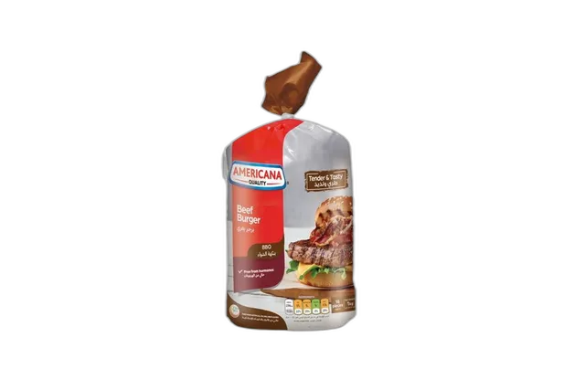 Americana Square Beef Burger 18 x, 1kg