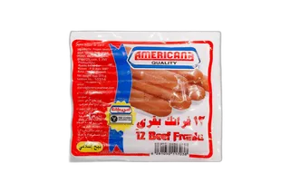 امريكانا لحم بقري فرانكس 375 جم
