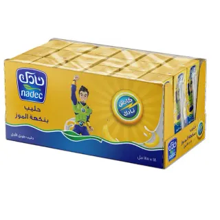 Nadec Banana UHT Milk 18 x, 125ml