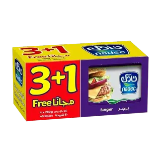 نادك شريحة جبن برجر 4 x 200 جم