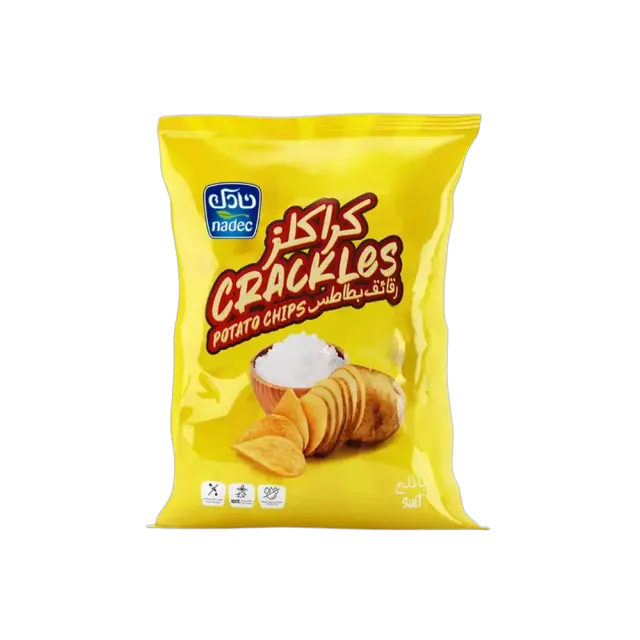 Nadec Crackles Potato Chips Salted, 40g