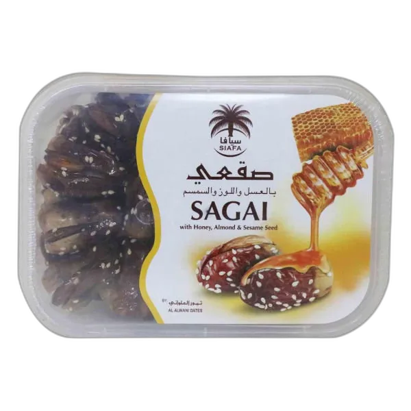 سيافا تمر صقعي ولوز وعسل وسمسم 400 جم