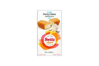 Switz Party Cake Vanilla with Cream, 28g 12 pcs