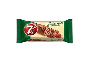 Lusine 7 Days Strawberry Swiss Roll, 20g