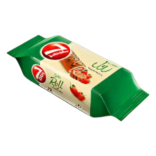 لوزين 7 أيام سويس رول بالفراولة 20 جم