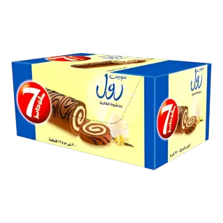 سفن دايز ميني فانيليا سويس رول 12 x 20 جم