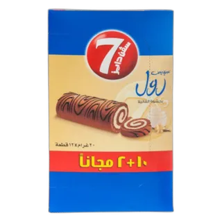 سفن دايز ميني سويس رول فانيليا 12 x 20 جم