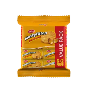 Tiffany Nutty Bites Almond 8 x, 72g