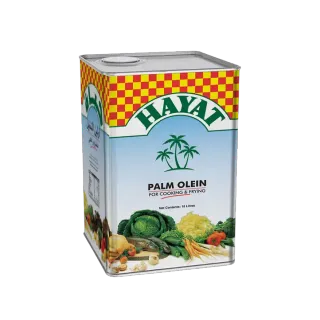 Hayat Vegetable Oil Square Tin, 18L
