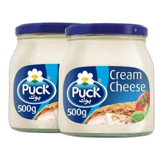 Puck Glass Jar Cream 2 x, 500g