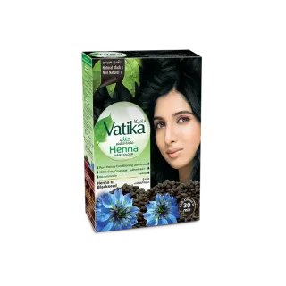Vatika Henna Hair Colour Natural Black 6 x, 10g