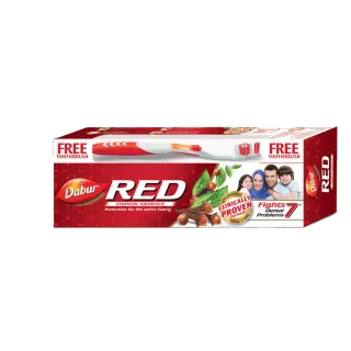 Dabur Red Toothpaste, 200g with Toothbrush